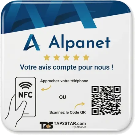 Plaque avis Google NFC personnalisée 3