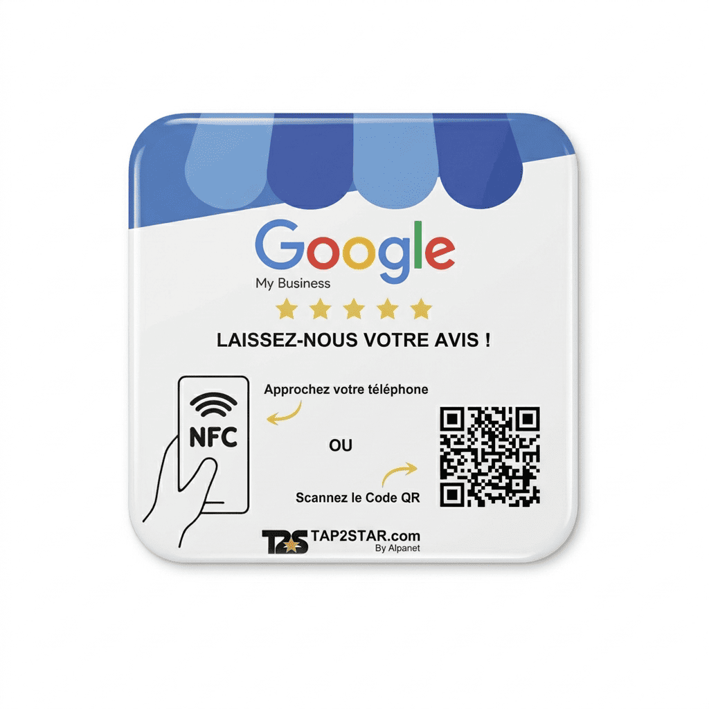 Plaque NFC en situation
